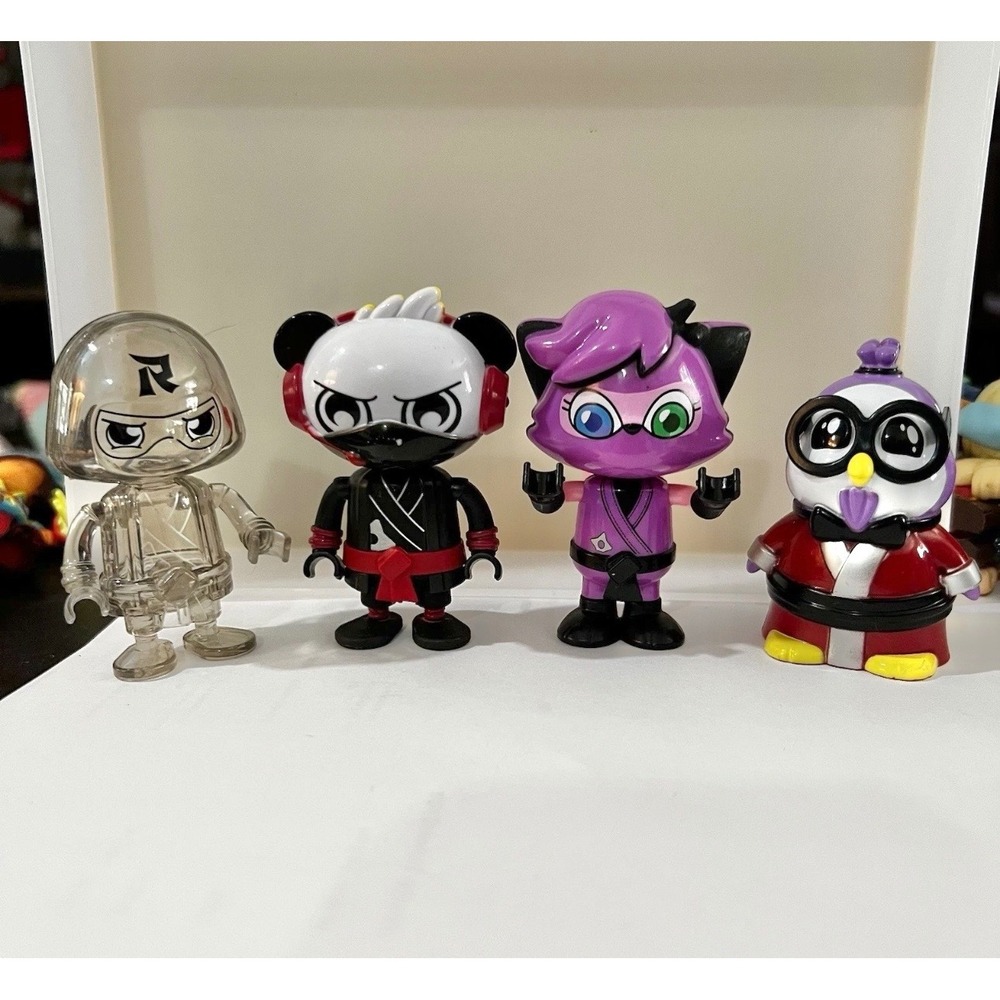 Ryan's World Ninja Warriors Mystery Figures Lot Of 4 Different, NO Accessories‎